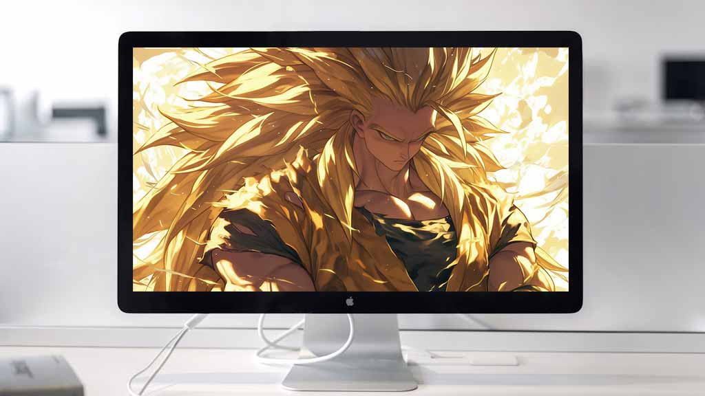 Dragon Ball ultra HD,fond d'écran Goku Super Saiyan 3 4K à télécharger gratuitement pour Pc & Mobile et iphone
