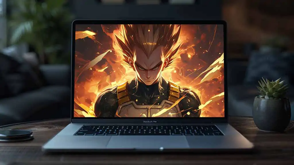 Vegeta Super Saiyan Fire Wallpaper 4K | Dragon Ball HD Background Free Download PC & Mobile phone