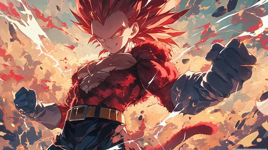 Dragon Ball GT ultra HD,fond d'écran Vegeta Super Saiyan 4 4K à télécharger gratuitement pour Pc & Mobile et iphone