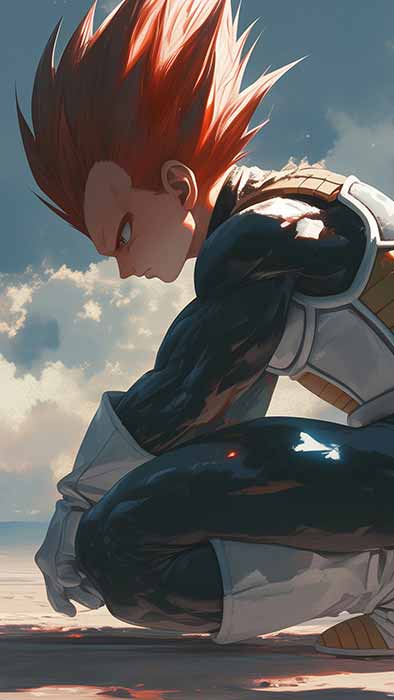 Fond d'écran Vegeta pensif 4K Ultra HD Dragon Ball ultra HD, arrière-plan gratuit à télécharger pour PC, téléphone portable et iPhone