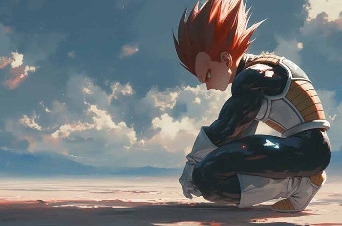 Fond d'écran Vegeta pensif 4K Ultra HD Dragon Ball ultra HD, arrière-plan gratuit à télécharger pour PC, téléphone portable et iPhone
