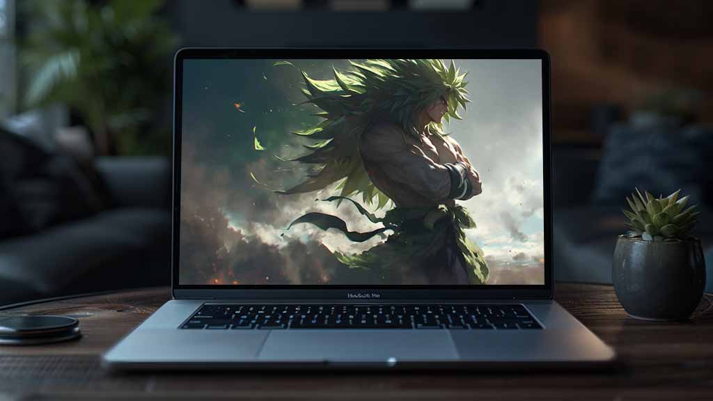 Fond d'écran Dragon Ball Broly Super Saiyan 3 en 4K - Arrière-plan épique ultra HD gratuit à télécharger pour PC, téléphone portable et iPhone