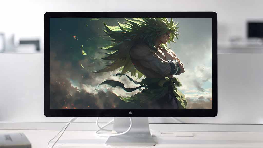 Fond d'écran Dragon Ball Broly Super Saiyan 3 en 4K - Arrière-plan épique ultra HD gratuit à télécharger pour PC, téléphone portable et iPhone