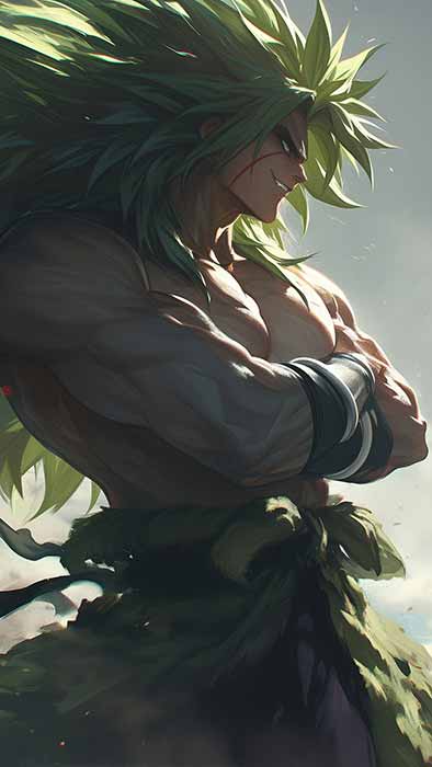Fond d'écran Dragon Ball Broly Super Saiyan 3 en 4K - Arrière-plan épique ultra HD gratuit à télécharger pour PC, téléphone portable et iPhone