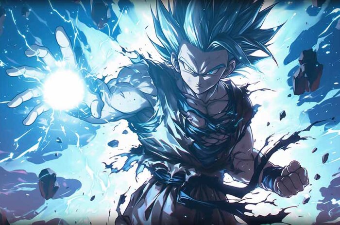 Fond d'écran Dragon Ball Goku kamehameha 4K - Épique ultra HD, arrière-plan gratuit à télécharger pour PC, téléphone portable et iPhone