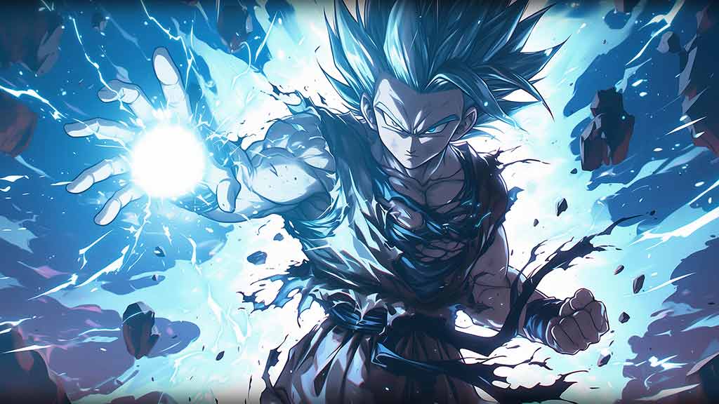 Fond d'écran Dragon Ball Goku kamehameha 4K - Épique ultra HD, arrière-plan gratuit à télécharger pour PC, téléphone portable et iPhone