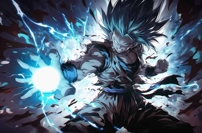 Dragon Ball Goku kamehameha fond d'écran 4K - Bataille épique ultra HD, arrière-plan gratuit à télécharger pour PC, téléphone portable et iPhone