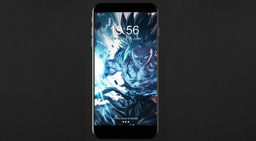 Fond d'écran Dragon Ball Goku exécutant la vague Kamehameha 4k avec une explosion d'énergie bleue intense Fond d'écran gratuit pour PC et téléphone portable