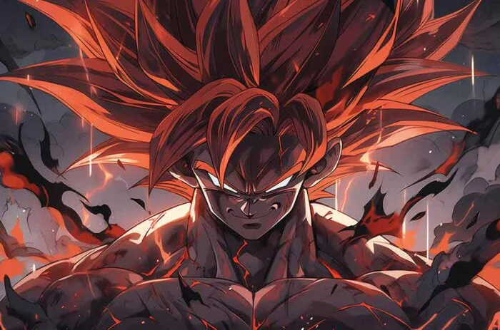 Fond d'écran Dragon Ball Goku Dark Power 4K Dragon Ball anime Ultra HD background- free download for Pc & Mobile phone and iphone