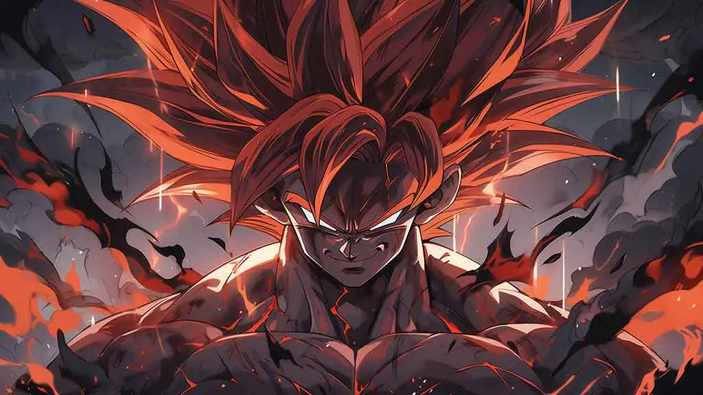 Explosive Dragon Ball Goku Dark Power 4K wallpaper Dragon Ball anime Ultra HD background- free download for Pc & Mobile phone and iphone