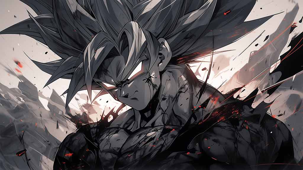 Fond d'écran Dragon Ball Goku en furie 4K Fond d'écran Dragon Ball anime Ultra HD - Téléchargement gratuit pour Pc & Mobile et iphone