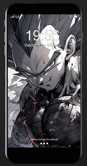 Fond d'écran Dragon Ball ultra HD, Vegeta en noir et blanc en 4K, téléchargement gratuit pour PC, téléphone portable et iPhone