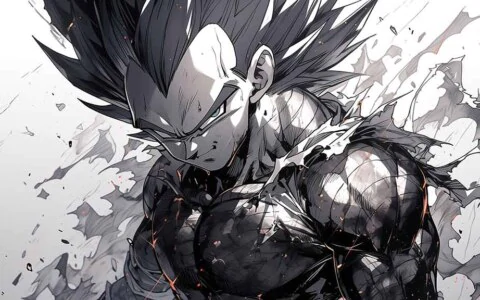 Dragon Ball ultra HD,background Vegeta Black & white wallpaper 4K free download for Pc & Mobile phone and iphone