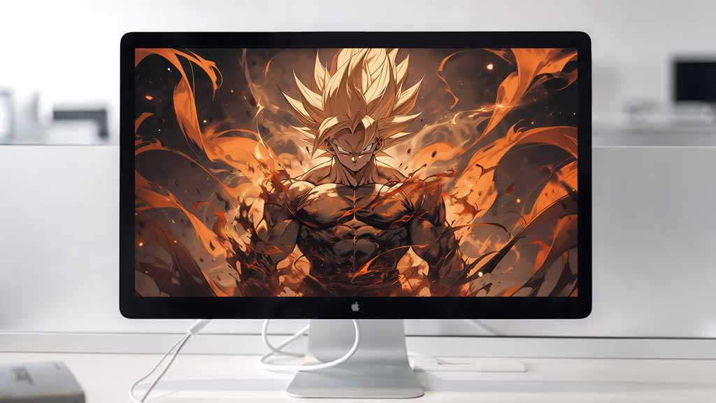 Fond d'écran 4K de la transformation Super Saiyan de Goku Dragon Ball en ultra HD, arrière-plan gratuit à télécharger pour PC, téléphone portable et iPhone