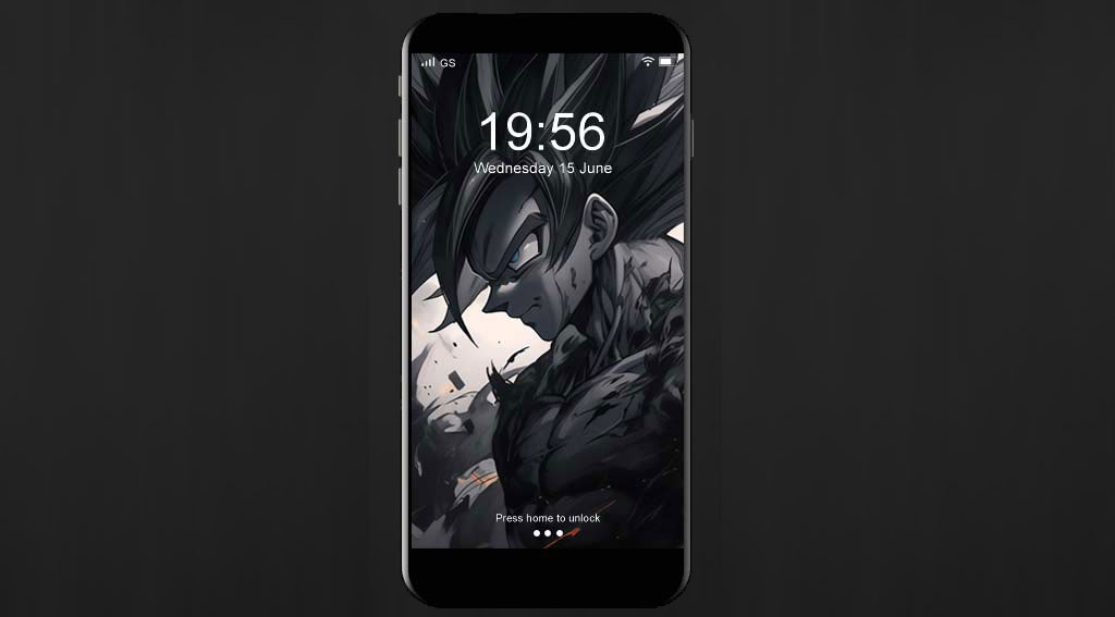 Fond d'écran Dragon Ball Goku Black 4K avec effets de fumée sombre et expression maléfique en monochrome, arrière-plan Ultra HD gratuit pour PC et mobile