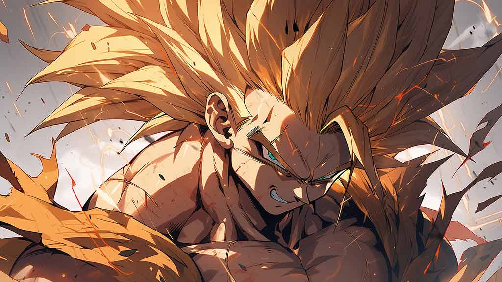 Fond d'écran explosif Dragon Ball Goku Super Saiyan 4K Dragon Ball anime arrière-plan Ultra HD - téléchargement gratuit pour PC & téléphone portable et iPhone