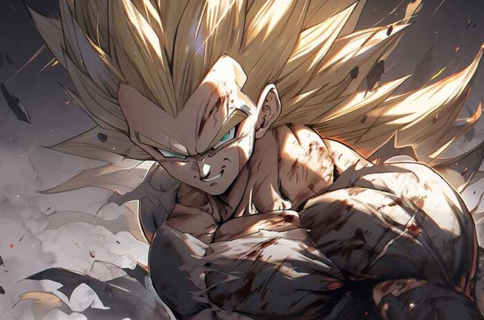 Fond d'écran de la transformation Super Saiyan de Vegeta 4K Dragon Ball ultra HD, arrière-plan gratuit à télécharger pour PC, téléphone portable et iPhone
