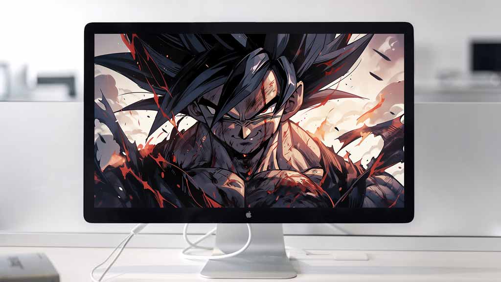 Fond d'écran Goku Black 4K Ultra HD Dragon Ball ultra HD, avec cicatrices sur son visage, téléchargement gratuit pour PC, téléphone portable et iPhone