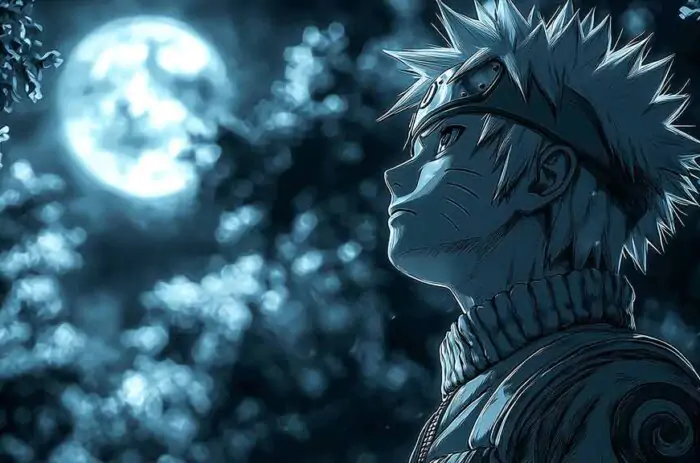 Naruto moonlight peaceful wallpaper 4k Ultra HD background, free download for desktop and mobile phone