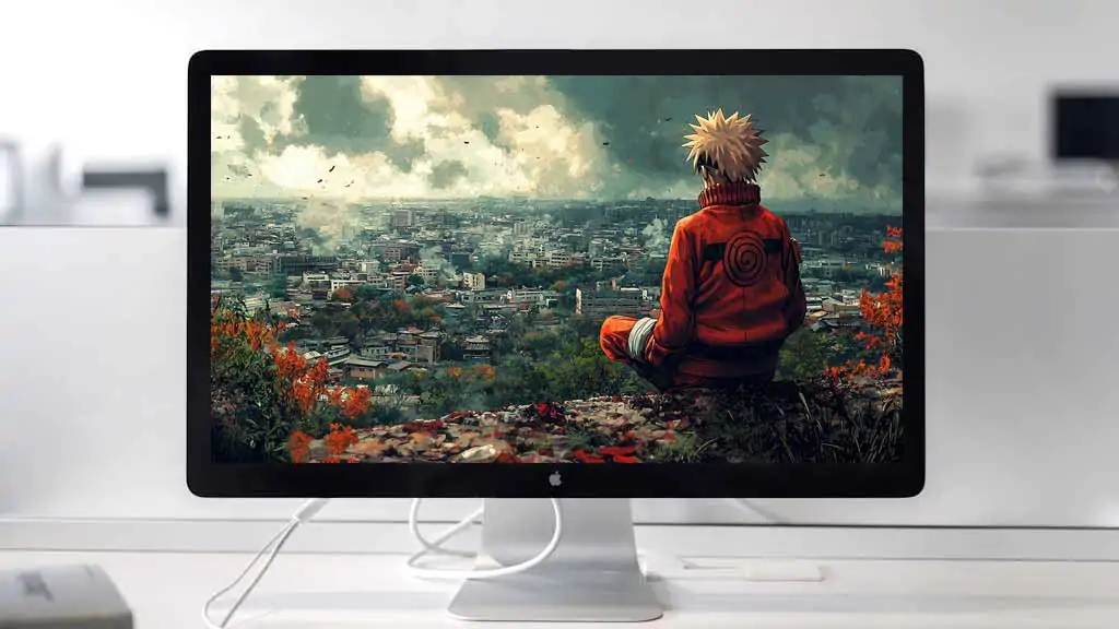 Fond d'écran Naruto Konoha, le village aux feuilles cachées 4k Ultra HD à télécharger gratuitement pour Pc et Mobile