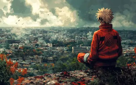 Fond d'écran Naruto Konoha, le village aux feuilles cachées 4k Ultra HD à télécharger gratuitement pour Pc et Mobile