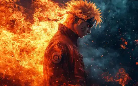 Naruto wallpaper 4k ninja surrounded by intense flames Ultra HD anime background free download for Desktop & mobile phone