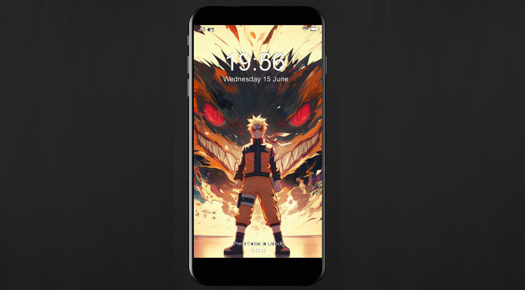 Naruto et Kurama renard à neuf queues fond d'écran 4k ninja debout devant l'esprit du renard aux yeux rouges fond Ultra HD, téléchargement gratuit pour ordinateur de bureau et téléphone portable