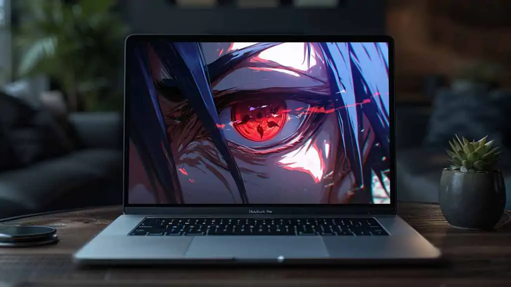 Fond d'écran de gros plan des yeux de Sasuke Sharingan 4K Ultra HD Téléchargement gratuit pour PC et téléphone portable