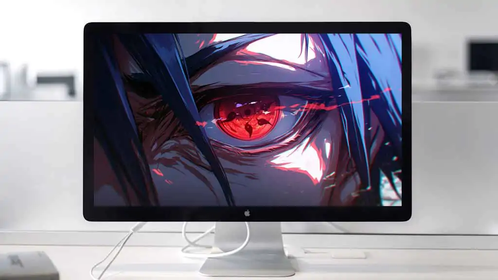 Fond d'écran de gros plan des yeux de Sasuke Sharingan 4K Ultra HD Téléchargement gratuit pour PC et téléphone portable