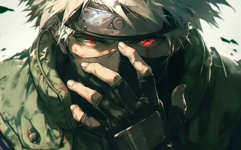 Kakashi Hatake close-up Sharingan wallpaper 4k Ultra HD background free download for Pc & Mobile phone