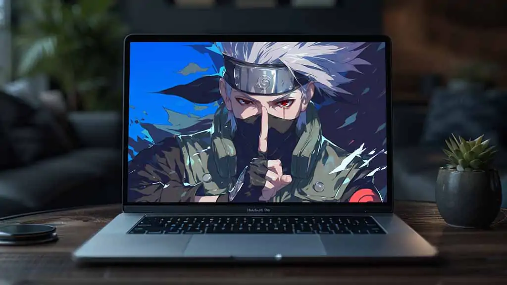 Fond d'écran Kakashi Sharingan 4K ninja aux cheveux argentés fond ultra HD, téléchargement gratuit pour ordinateur de bureau et mobile