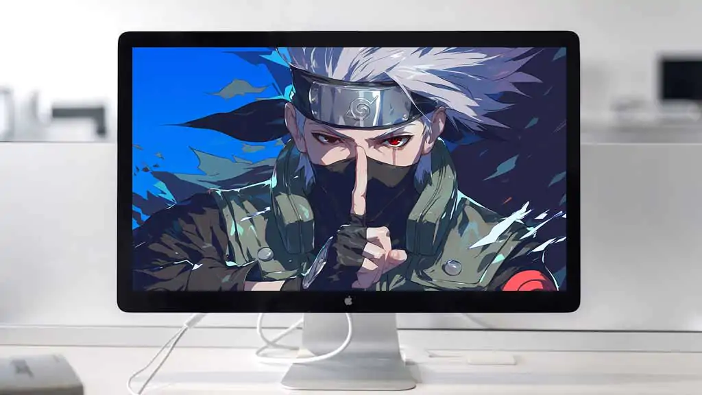 Fond d'écran Kakashi Sharingan 4K ninja aux cheveux argentés fond ultra HD, téléchargement gratuit pour ordinateur de bureau et mobile