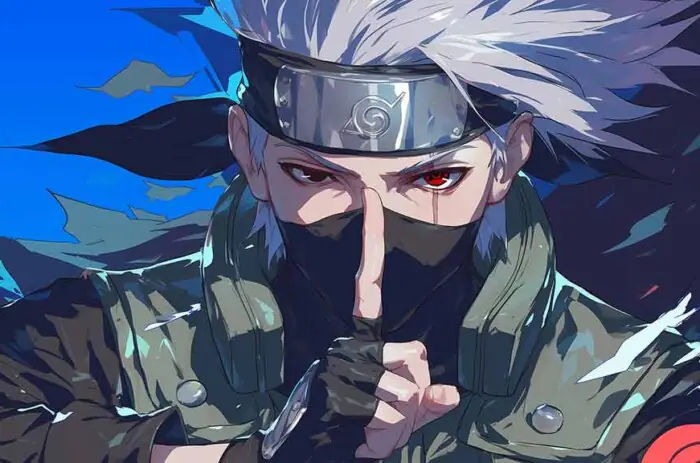 Kakashi Sharingan 4K wallpaper silver-haired ninja ultra HD background, free download for desktop and mobile