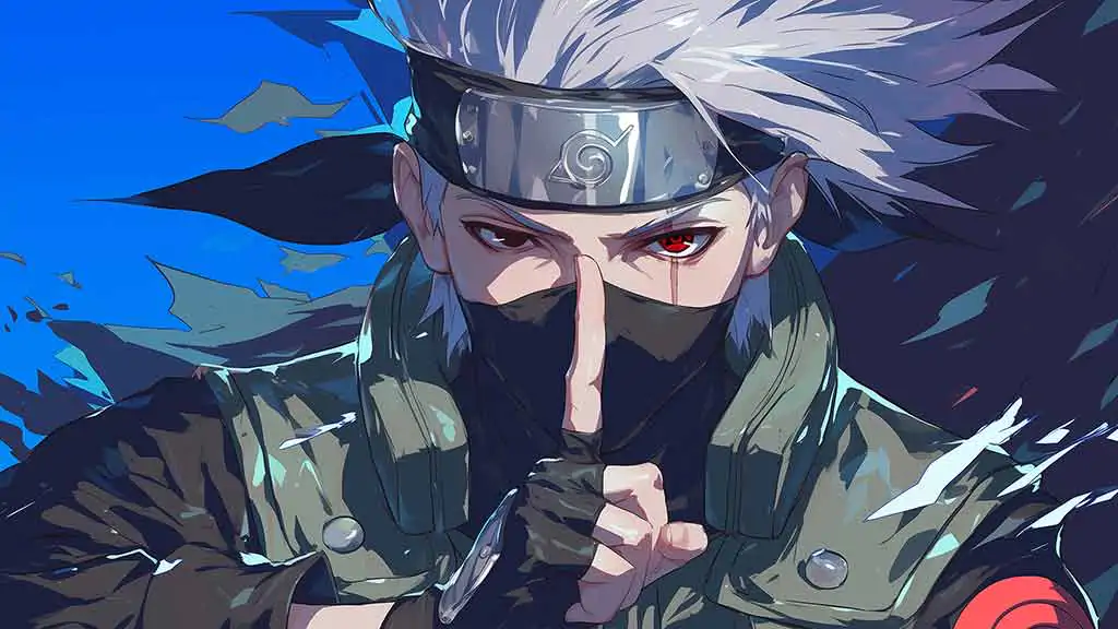 Kakashi Sharingan 4K wallpaper silver-haired ninja ultra HD background, free download for desktop and mobile