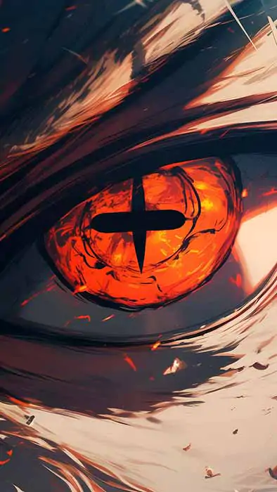 Naruto's Sage Mode eye close-up wallpaper 4k Ultra HD resolution free download for Pc & Mobile phone