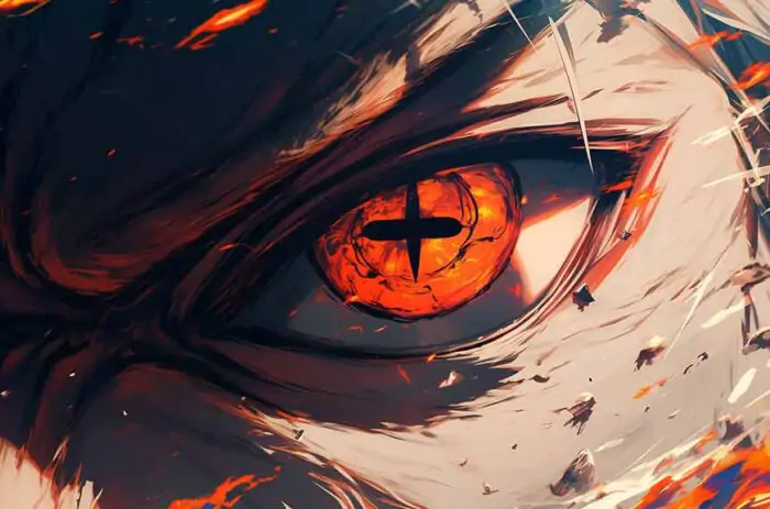 Naruto's Sage Mode eye close-up wallpaper 4k Ultra HD resolution free download for Pc & Mobile phone