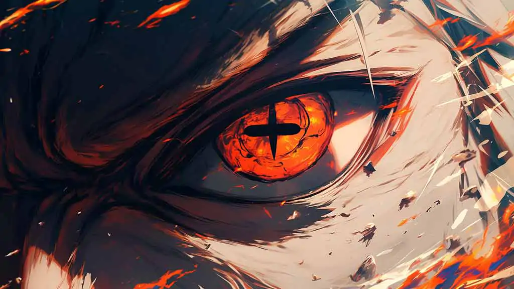 Naruto's Sage Mode eye close-up wallpaper 4k Ultra HD resolution free download for Pc & Mobile phone