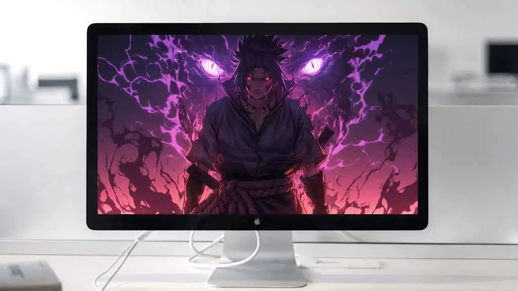 Sasuke Susanoo avec la marque de malédiction activée Fond d'écran 4K gratuit Fond d'écran d'anime Ultra HD pour ordinateur de bureau et téléphone portable