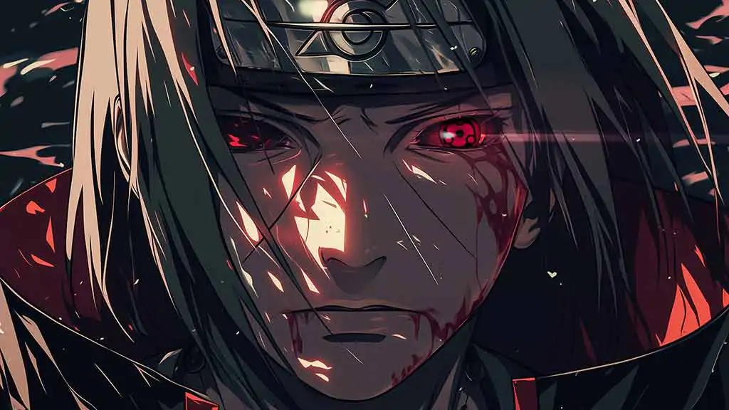 Itachi Uchiha mangekyou sharingan wallpaper 4k Ultra HD background free download for Pc & mobile phone