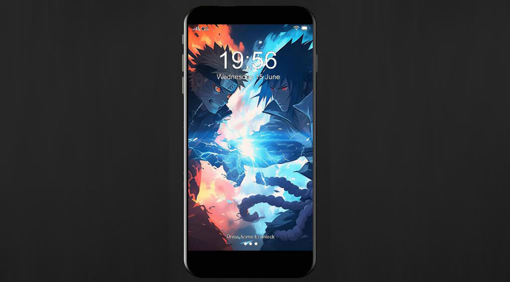 Fond d'écran Naruto vs Sasuke 4k bataille épique affrontement avec chakra orange et bleu fond Ultra HD, téléchargement gratuit pour ordinateur de bureau et téléphone portable