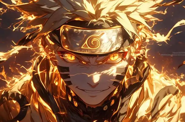 Naruto Six Paths Sage Mode Gold portrait Wallpaper 4k Free Ultra HD anime Free download background for desktop & mobile phone