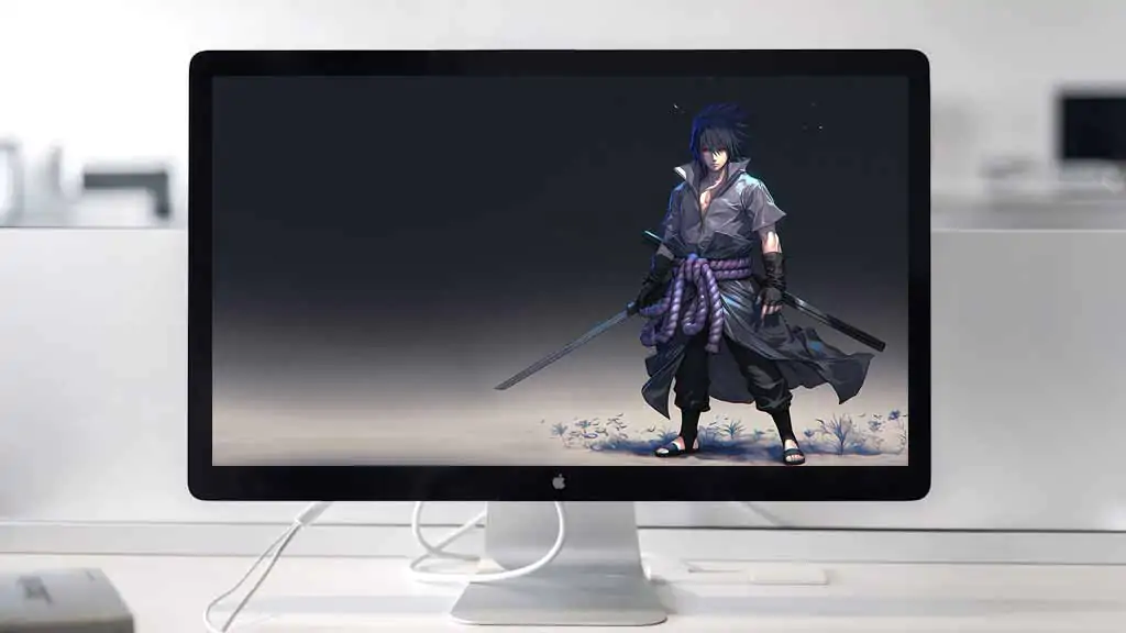 Uchiha Sasuke Pose du corps entier Fond d'écran 4K, arrière-plan ultra HD Naruto Anime Téléchargement gratuit pour PC et téléphone portable