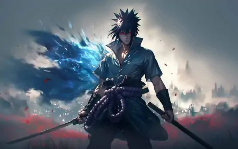 Uchiha Sasuke Chidori blade 4K wallpaper Free download Ultra HD anime background for desktop & mobile phone