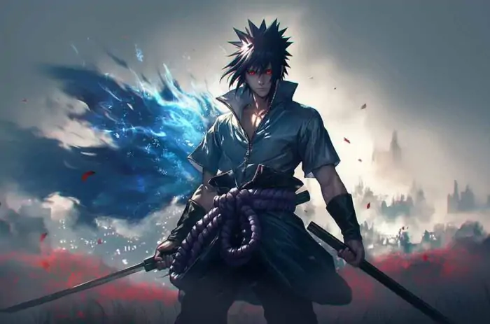 Uchiha Sasuke Chidori blade 4K wallpaper Free download Ultra HD anime background for desktop & mobile phone