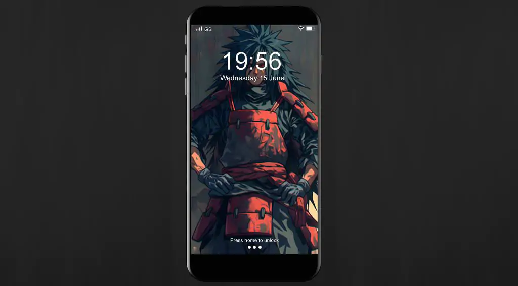 Madara Uchiha wallpaper 4k red dark armor against a wall Ultra HD background, free download for desktop and mobile phone