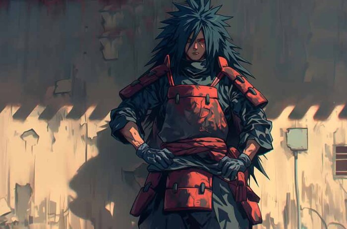 Fond d'écran Madara Uchiha 4k armure sombre rouge contre un mur Fond d'écran Ultra HD, téléchargement gratuit pour ordinateur de bureau et téléphone portable