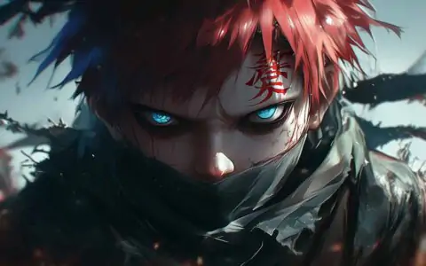 Gaara Portrait close-up wallpaper 4k Naruto Anime Ultra HD background, free download for desktop and mobile phone