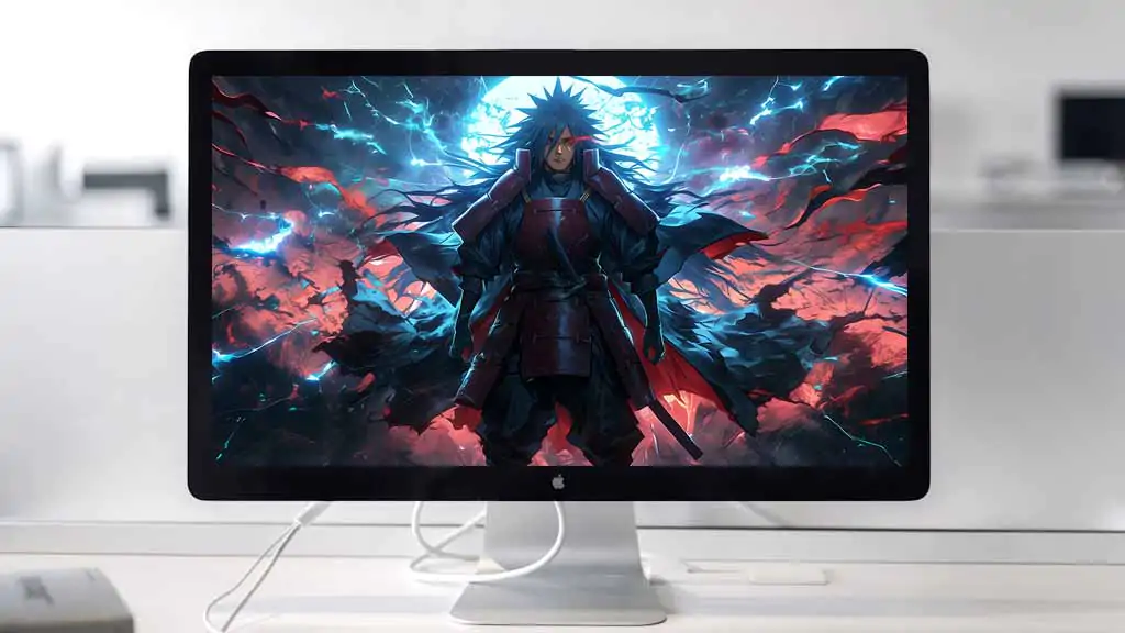 Fond d'écran Madara Uchiha Moon 4k armure rouge sombre contre un mur Fond d'écran Ultra HD, téléchargement gratuit pour ordinateur de bureau et téléphone portable