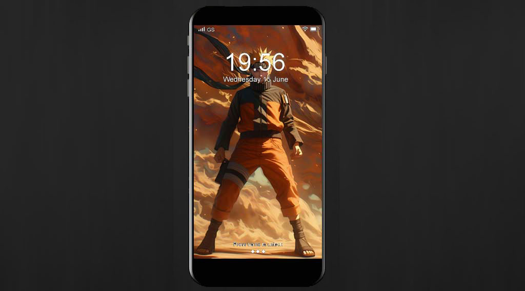 Naruto avec le renard à neuf queues Kurama fond d'écran 4K debout avec l'esprit de la bête renard, téléchargement gratuit pour ordinateur de bureau et téléphones portables