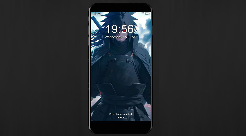 Fond d'écran Uchiha Madara 4K avec œil Sharingan sur fond orageux, téléchargement gratuit résolution HD pour ordinateur de bureau et mobile